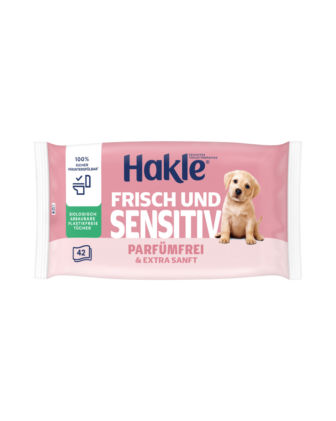 5029054253199 - Hakle Feucht Frisch und Sensitiv parfümfrei & extra sanft Feuchte Toilettentücher biologisch abbaubar plastikfrei Nachfüllung 1 Stück
